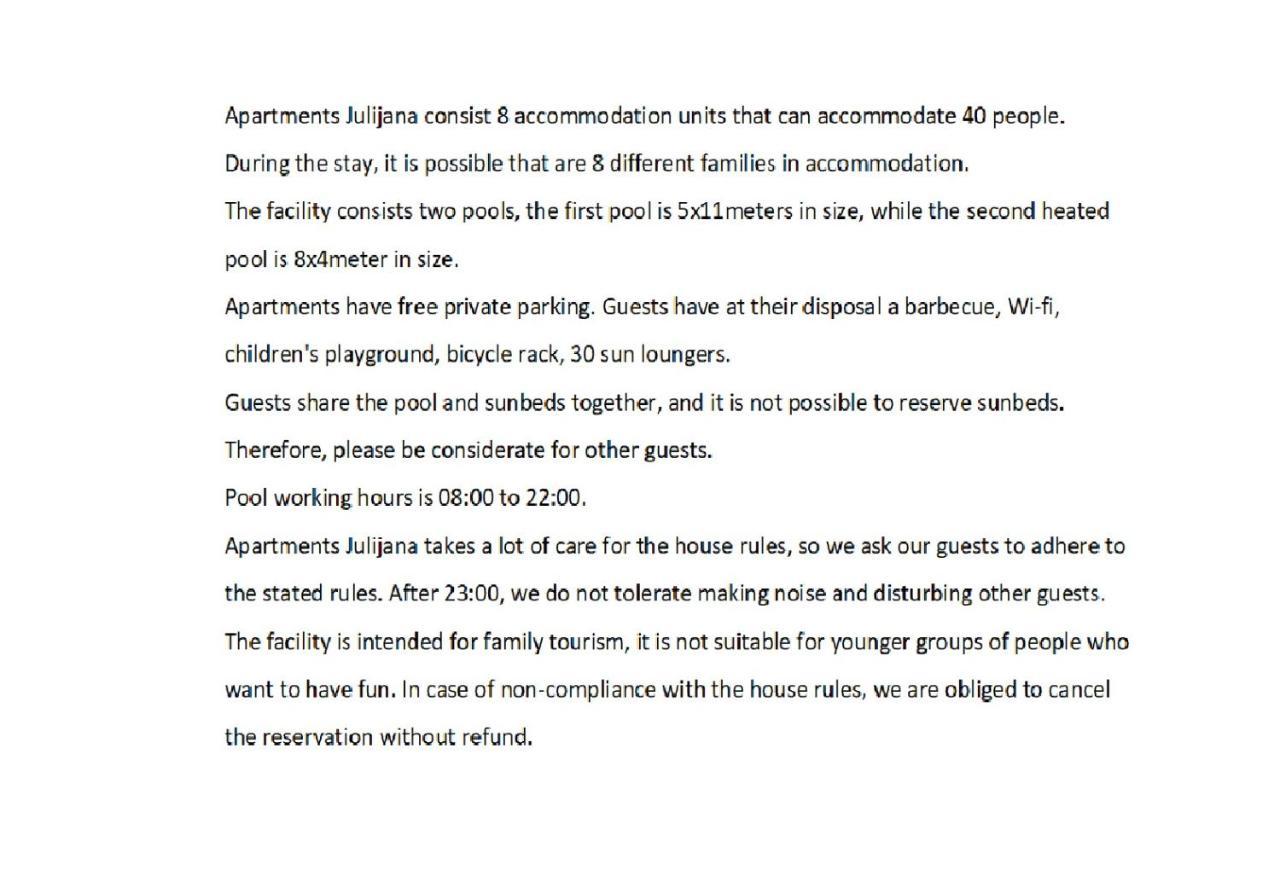 Apartments Julijana 2 普利拉卡 外观 照片